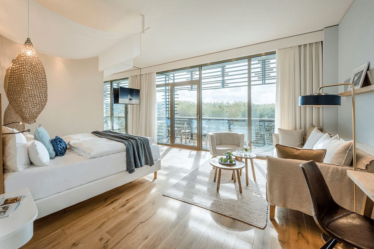 Kleine Suite Bett - Seezeitlodge Hotel & Spa